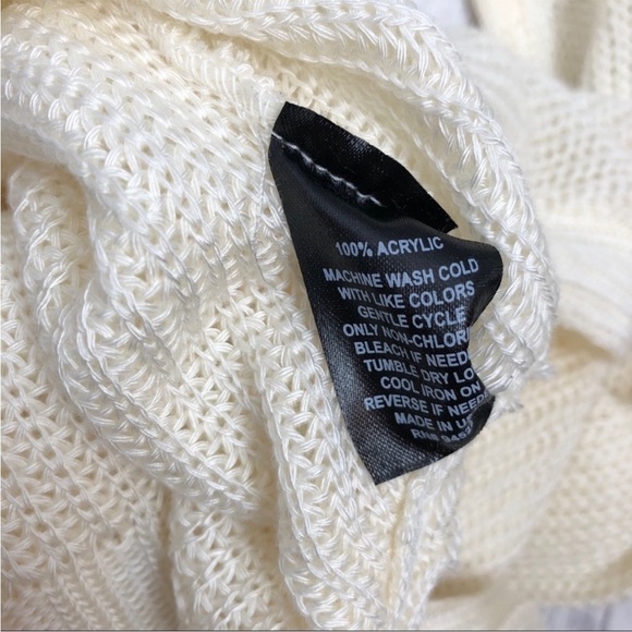 ALTAR'D STATE Cream Crisscross Front Knit Sweater Size Small - Picture 6 of 6